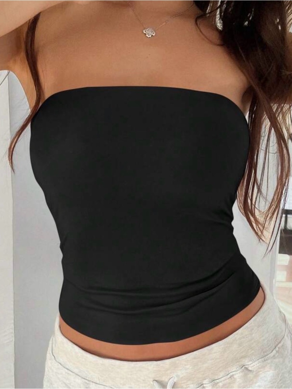 NEW Strapless Black Tube Top - Women